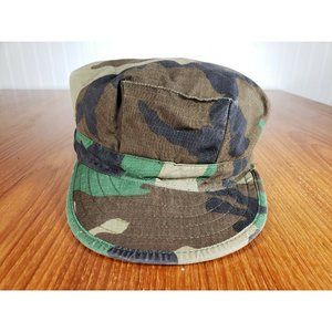 US Army Military Cap Utility Woodland Camouflage Pattern Type II XL Extra Large